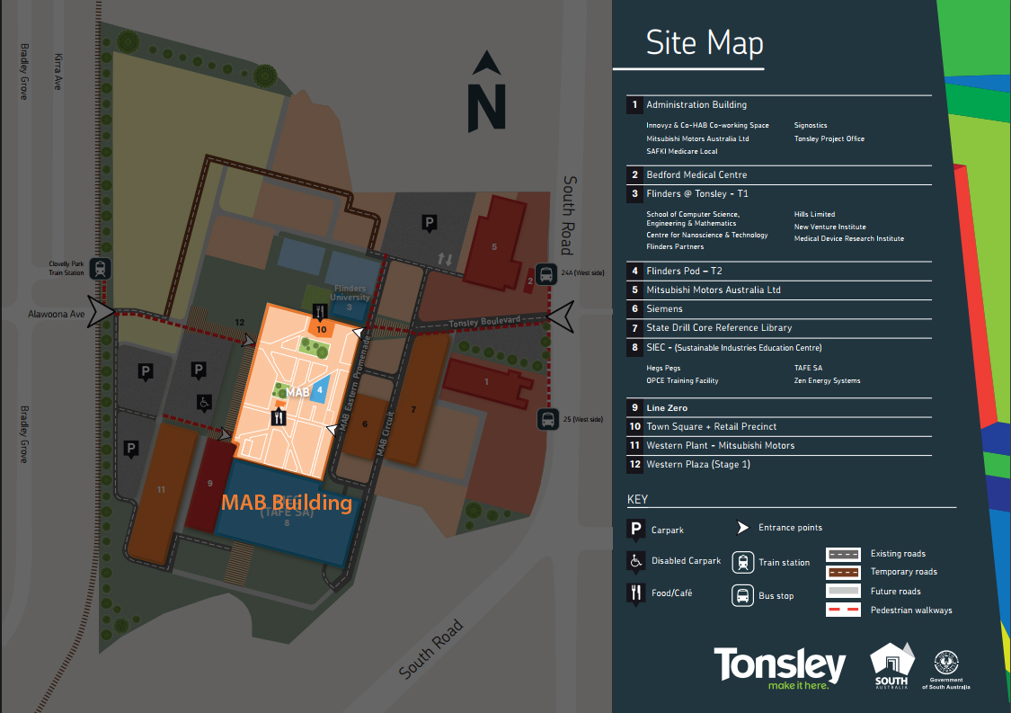 Tonsley Site Map